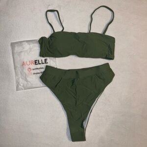 Aurelle Olive Green Bikini